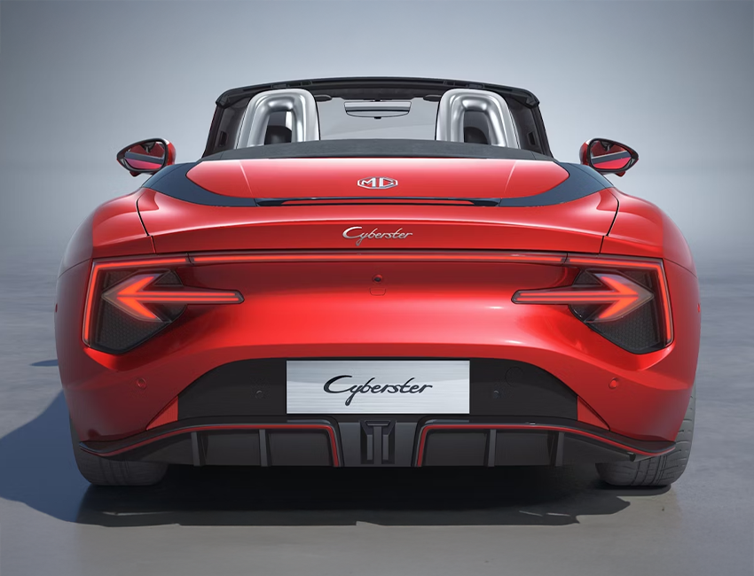 Cockpit moderne et sportif de la MG Cyberster